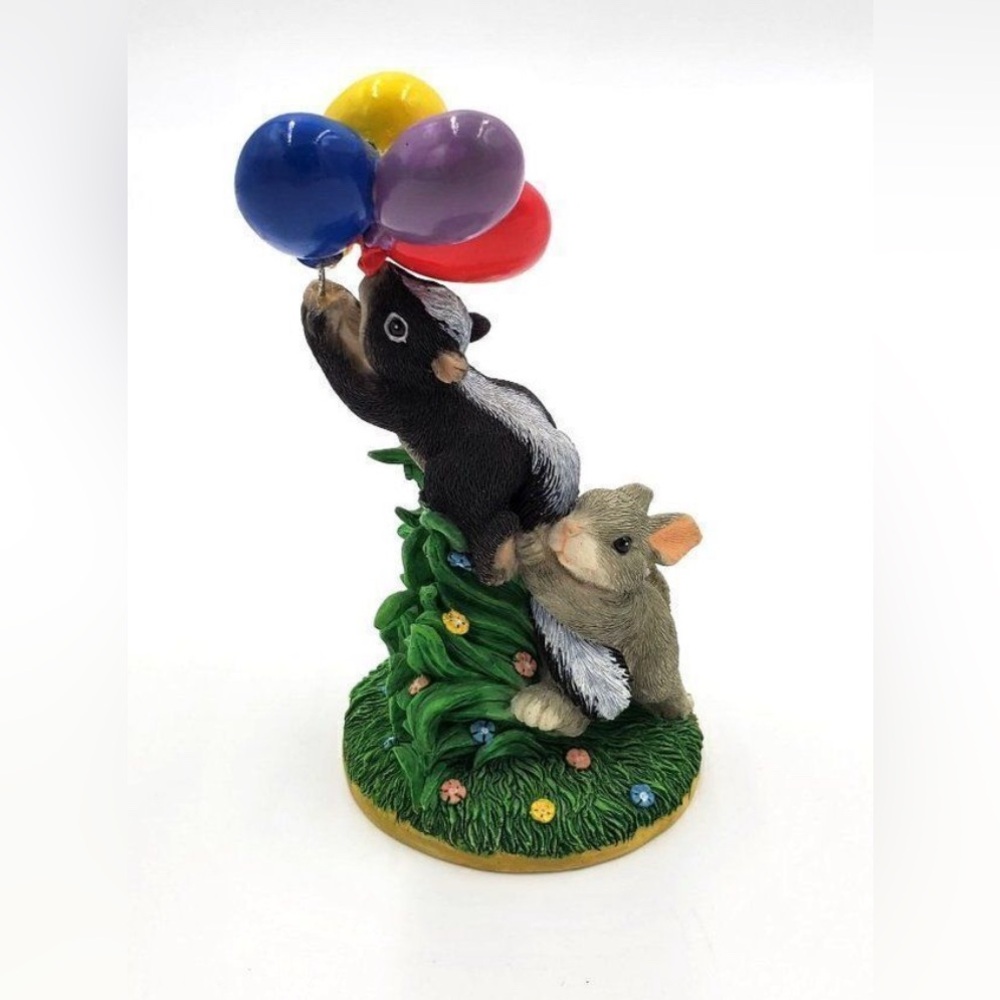 Charming Tails Hang On Skunk Rabbit Figurine Special Edition Signed Dean Griff